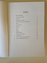Load image into Gallery viewer, Contents of Ross: A Journey Into Art Book on Ross Eccles Artist