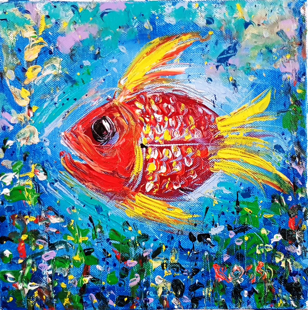 Fish Painting by Ross Eccles Contemporary Artist Ireland