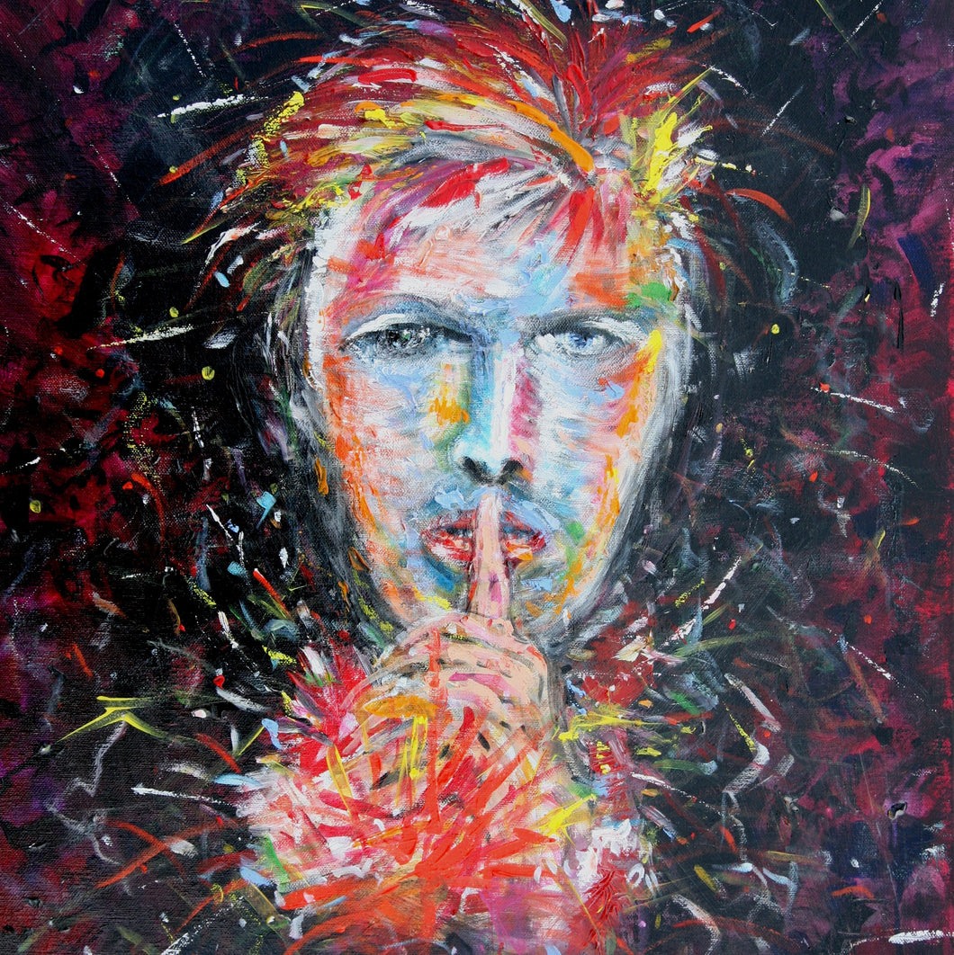 Ziggy Stardust David Bowie Original Contemporary Painting by Ross Eccles Ireland